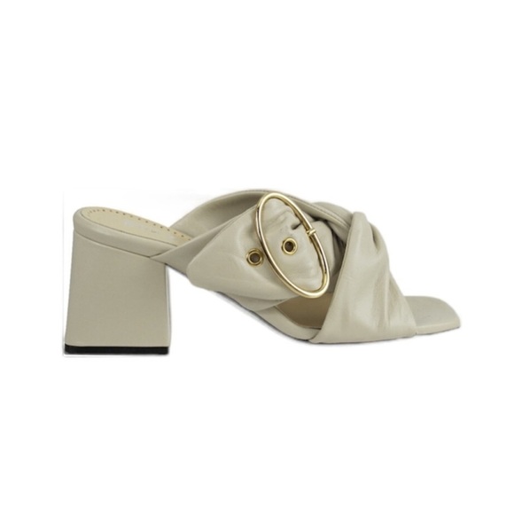 NEW Ron White Willow Napa Twist Buckle Sandals Size 4.5 US 35 EU - Picture 1 of 10